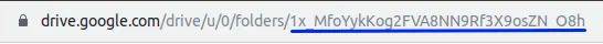 Extracting Drive Folder ID