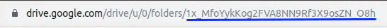 Extracting Drive Folder ID