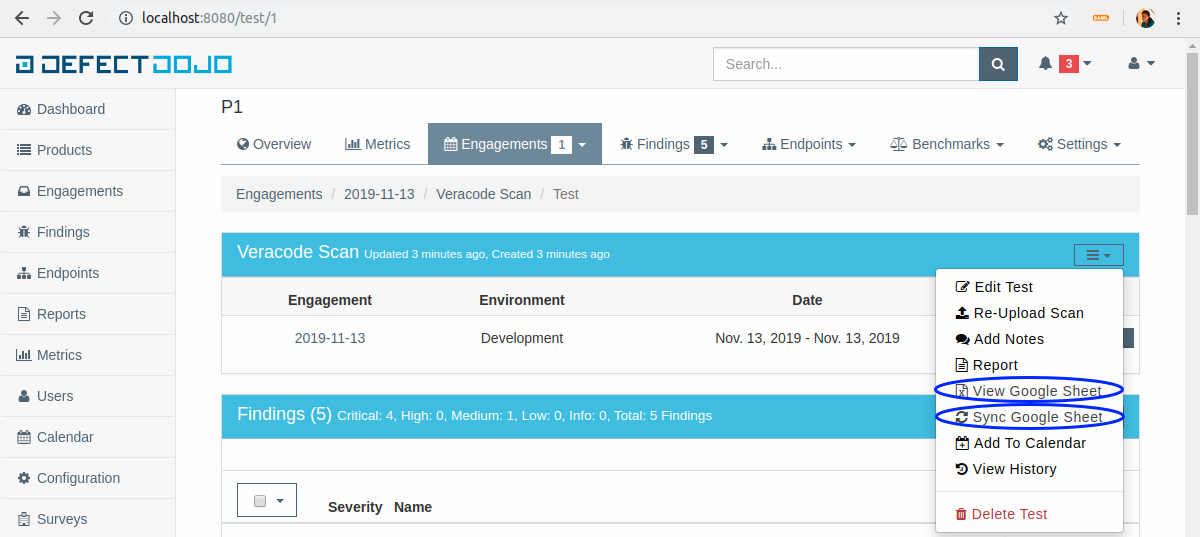 Sync Google Sheet Button