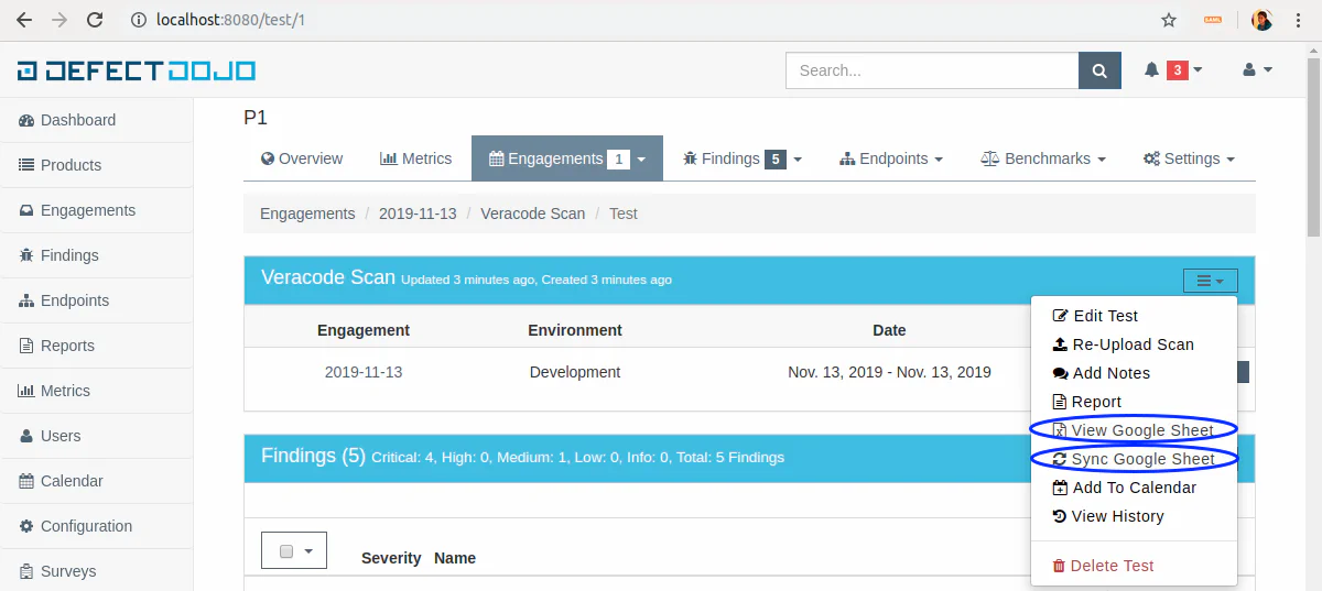 Sync Google Sheet Button