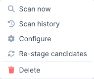 Repository row actions